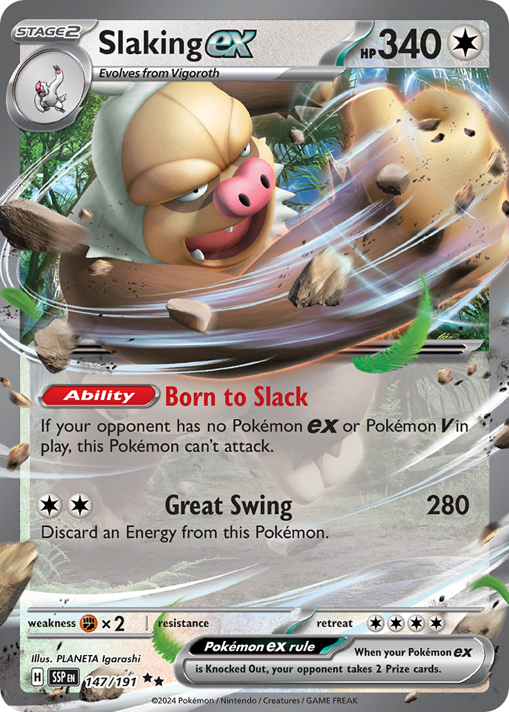 147/191 [SSP] Slaking ex - Double Rare