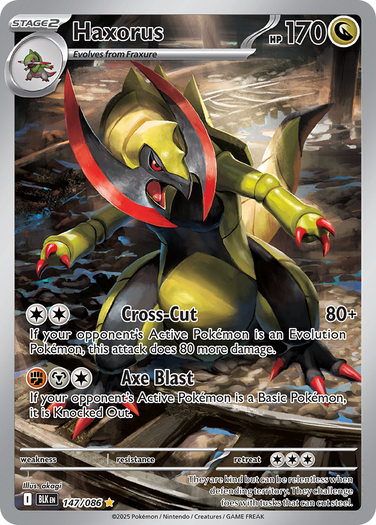 147/86 [BLK] Haxorus - Illustration Rare