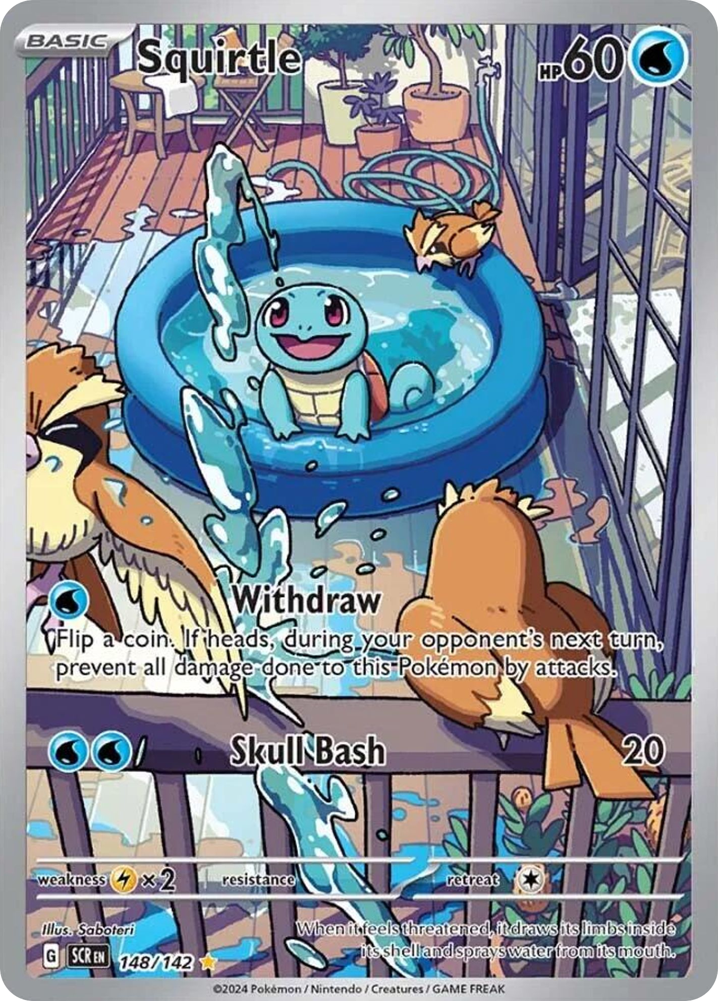 148/142 [SCR] Squirtle - Illustration Rare