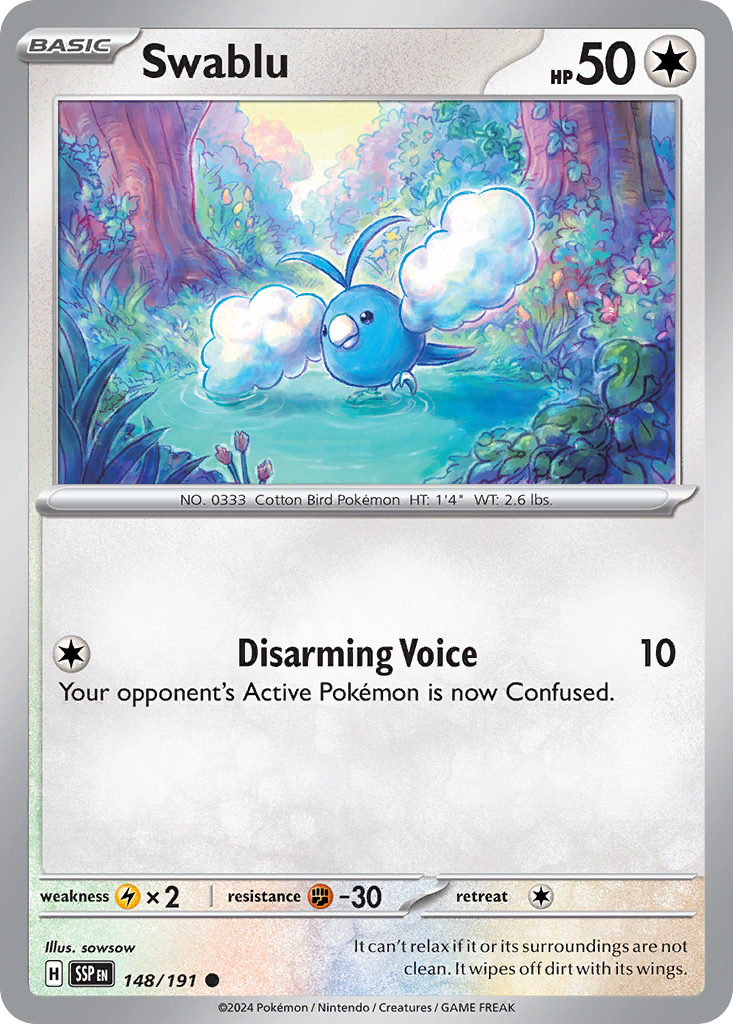148/191 [SSP] Swablu - Common