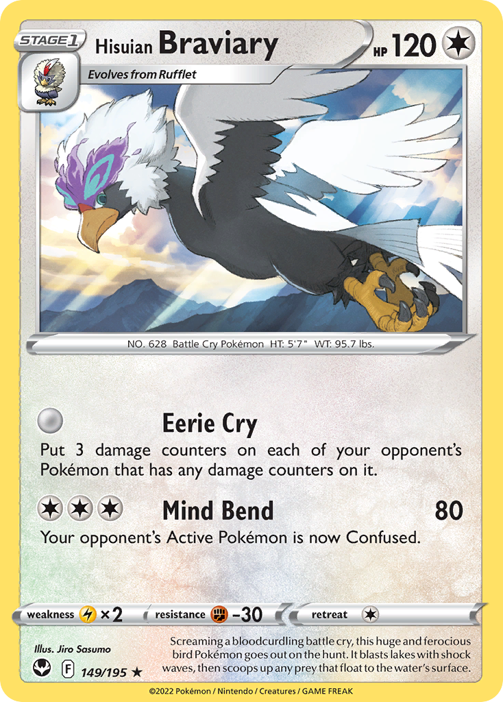149/195 [SIT] Hisuian Braviary - Rare