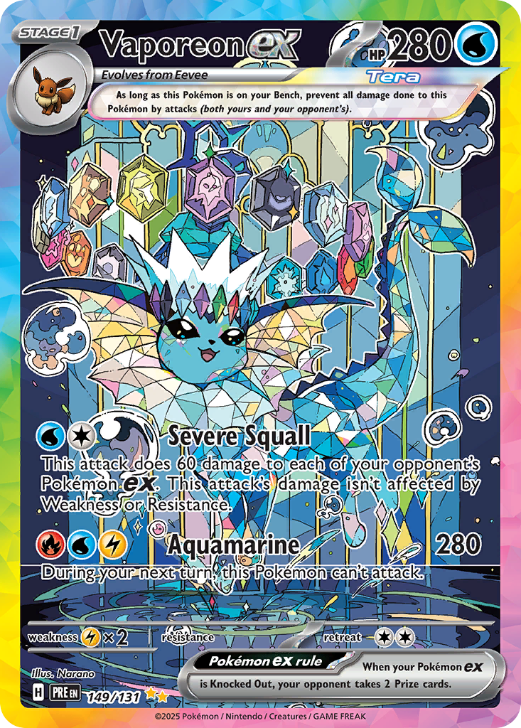 149/131 [PRE] Vaporeon ex - Special Illustration Rare