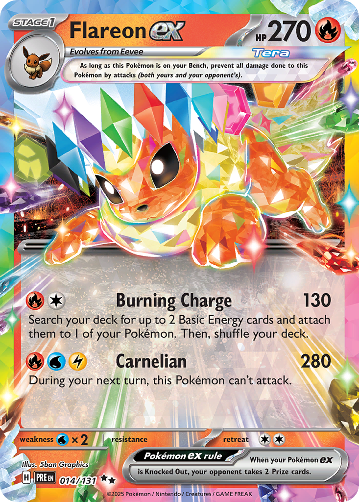 14/131 [PRE] Flareon ex - Double Rare