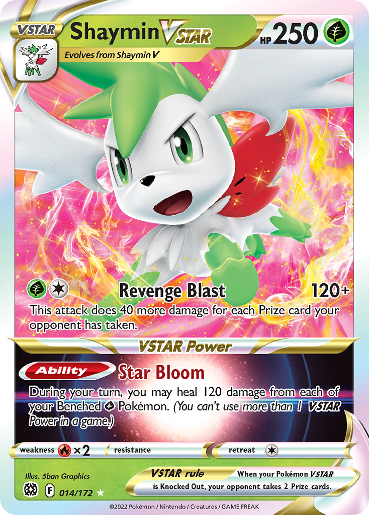 14/172 [BRS] Shaymin VSTAR - Rare Holo VSTAR