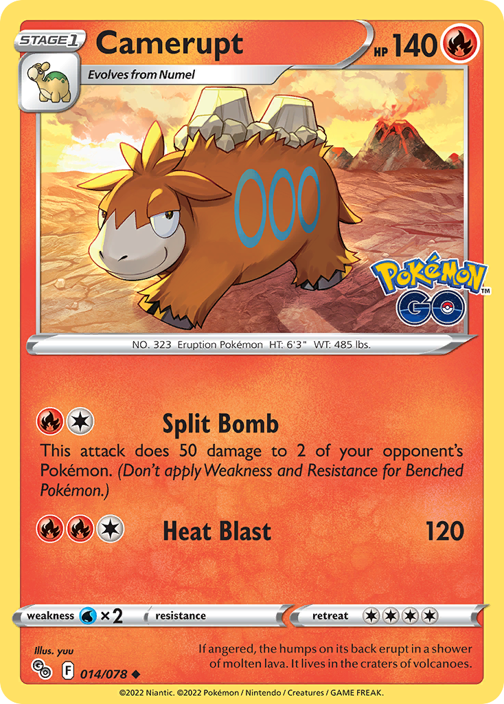 14/78 [PGO] Camerupt - Uncommon