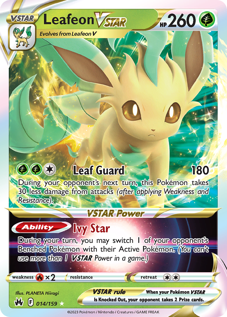 14/159 [CRZ] Leafeon VSTAR - Rare Holo VSTAR