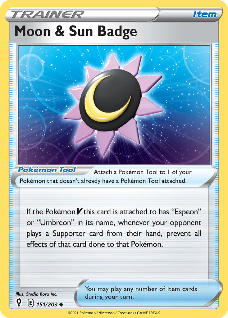 151/203 [EVS] Moon & Sun Badge - Uncommon