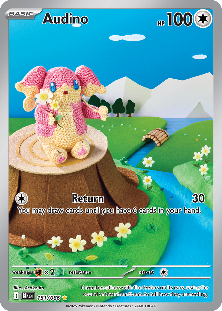 151/86 [BLK] Audino - Illustration Rare