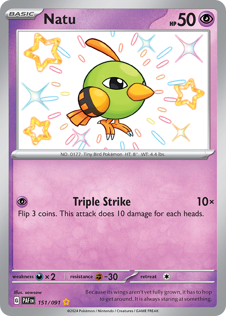 151/91 [SV4PT5] Natu - Shiny Rare