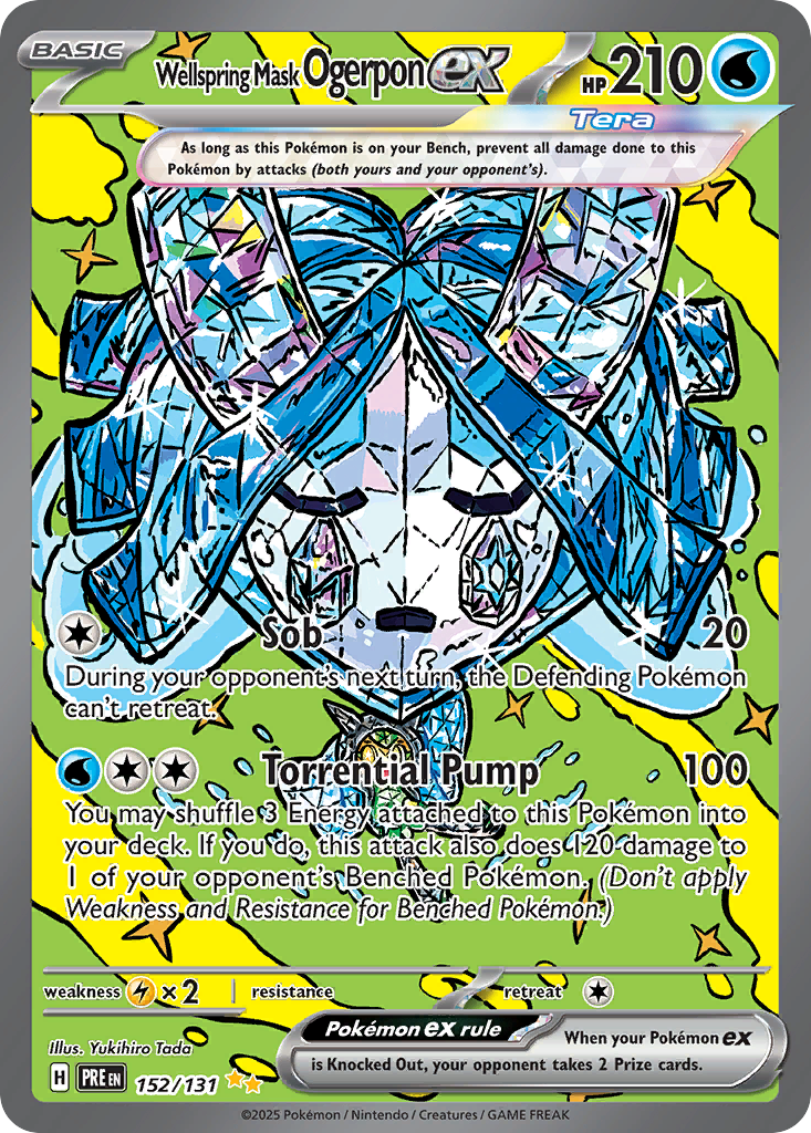 152/131 [PRE] Wellspring Mask Ogerpon ex - Special Illustration Rare