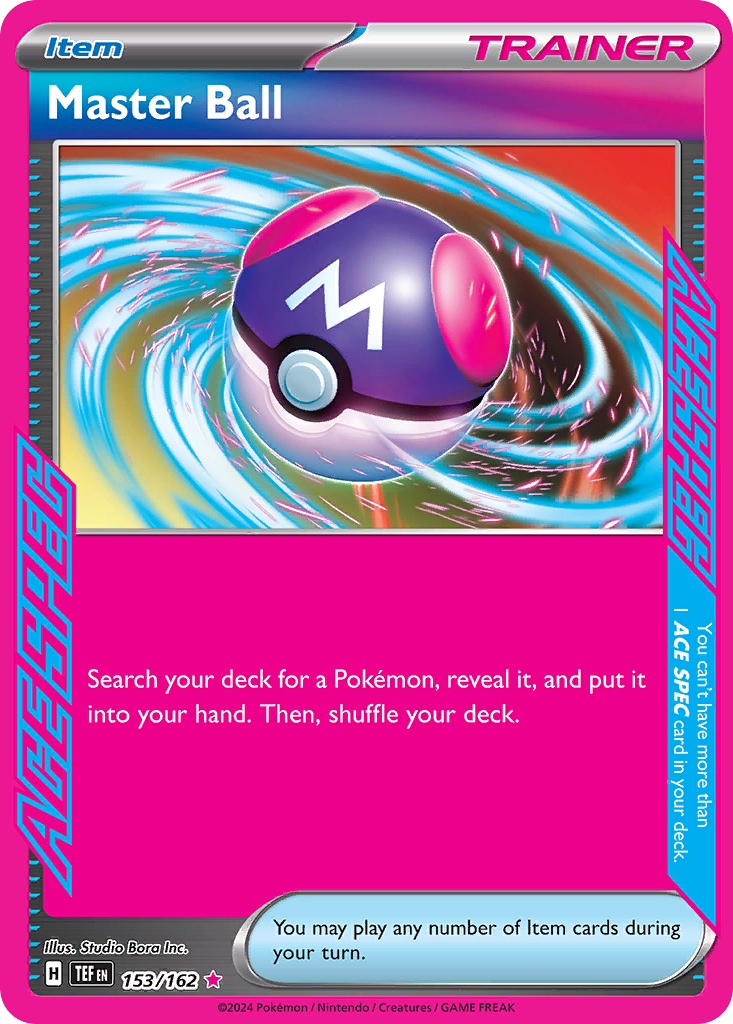 153/162 [TEF] Master Ball - ACE SPEC Rare