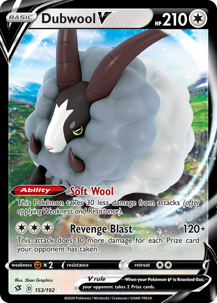 153/192 [RCL] Dubwool V - Rare Holo V