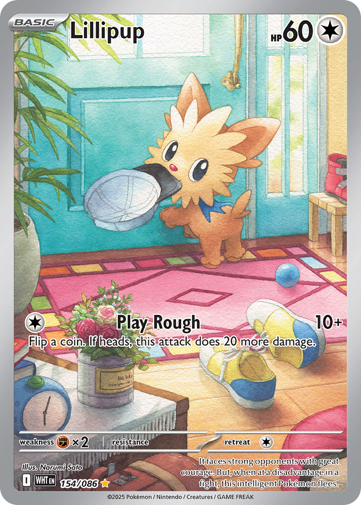 154/86 [WHT] Lillipup - Illustration Rare