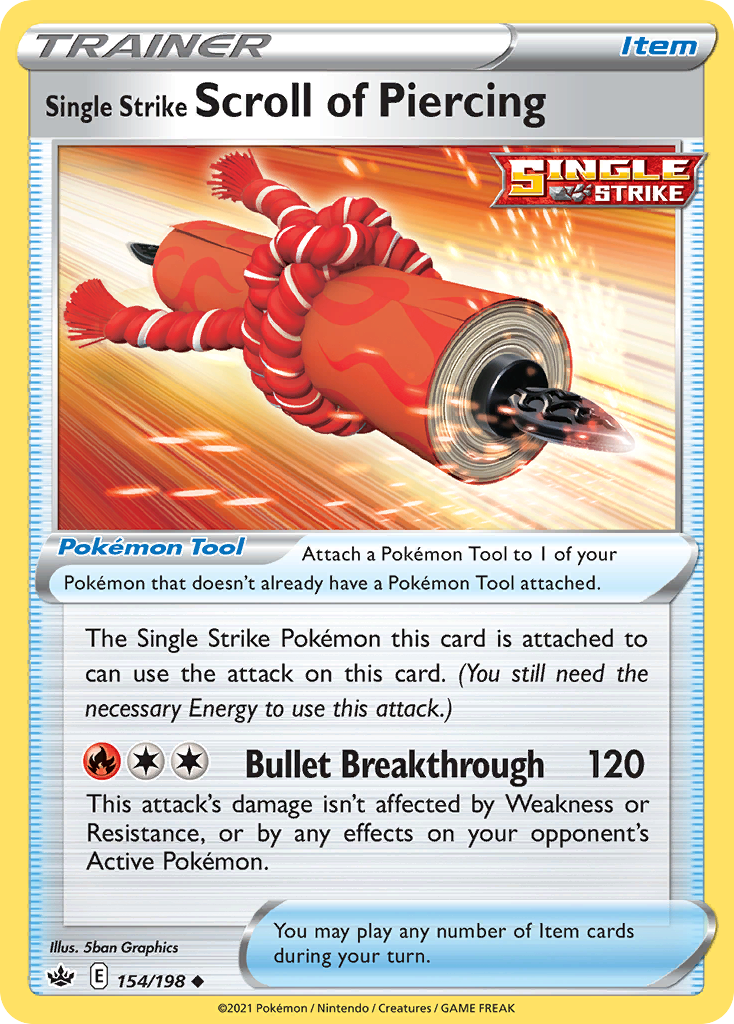 154/198 [CRE] Single Strike Scroll of Piercing - Uncommon
