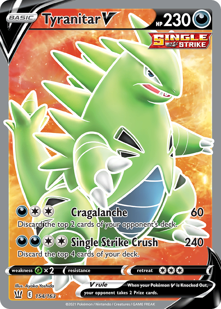 154/163 [BST] Tyranitar V - Rare Ultra
