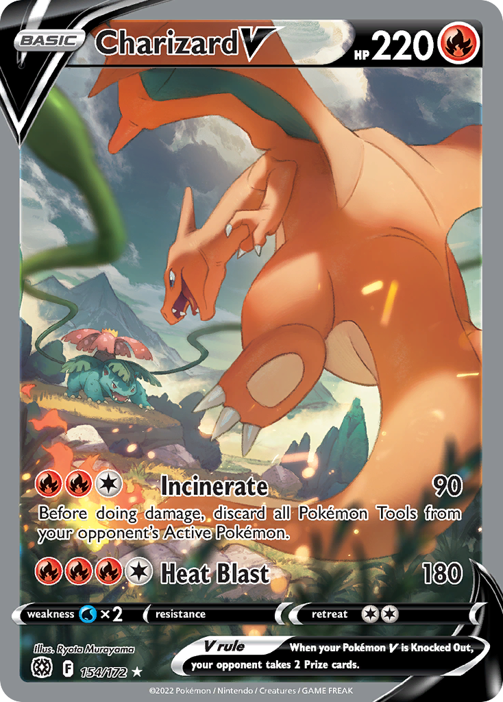 154/172 [BRS] Charizard V - Rare Ultra