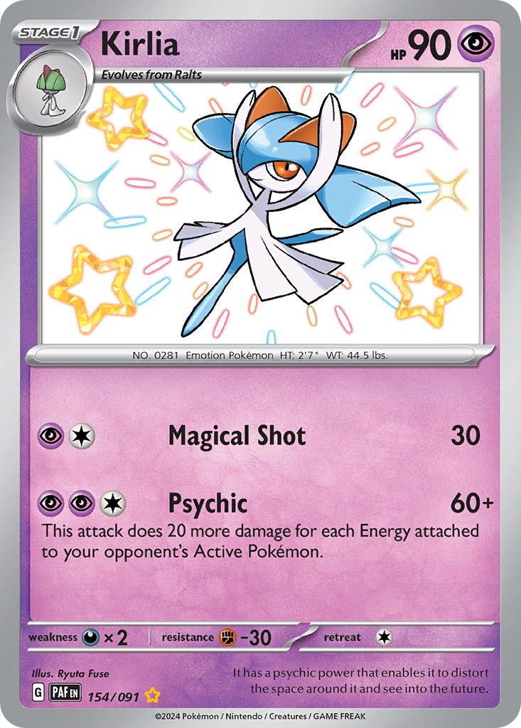 154/91 [SV4PT5] Kirlia - Shiny Rare