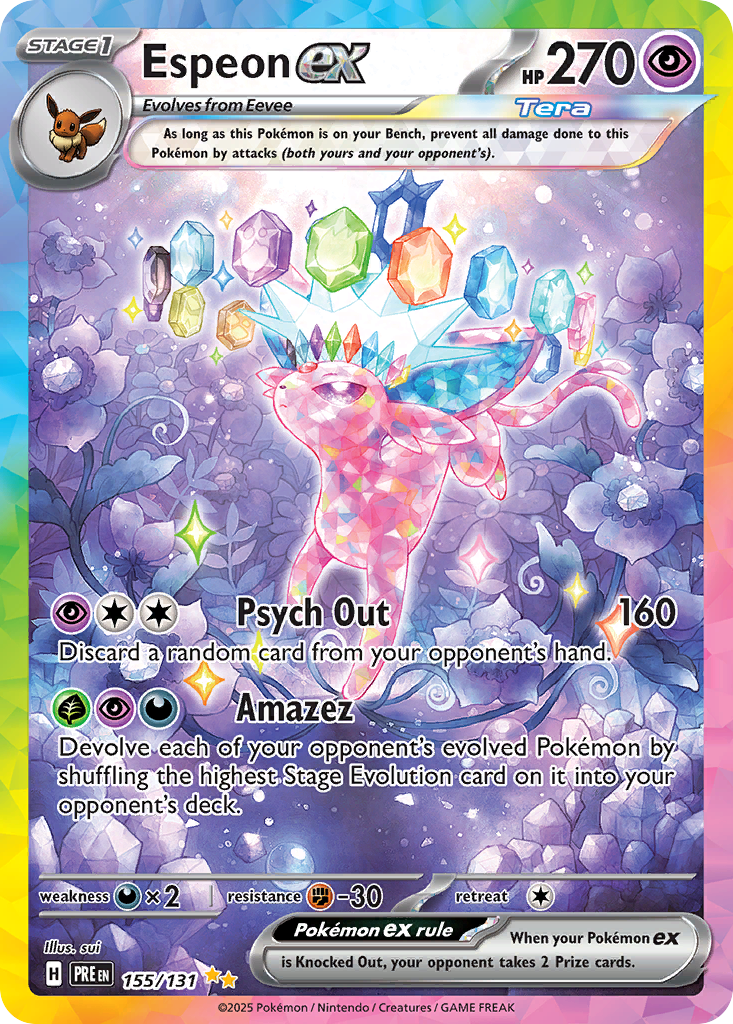 155/131 [PRE] Espeon ex - Special Illustration Rare