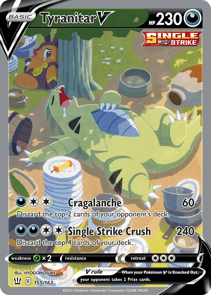 155/163 [BST] Tyranitar V - Rare Ultra