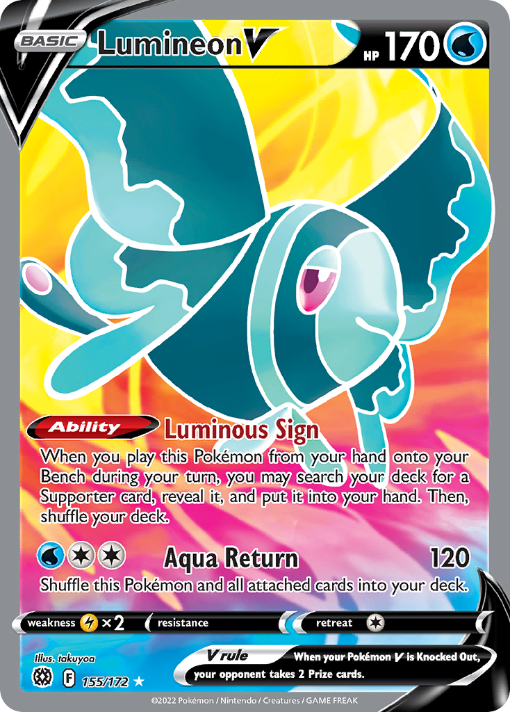 155/172 [BRS] Lumineon V - Rare Ultra