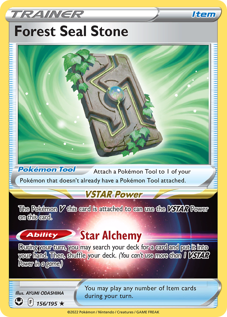 156/195 [SIT] Forest Seal Stone - Rare Holo