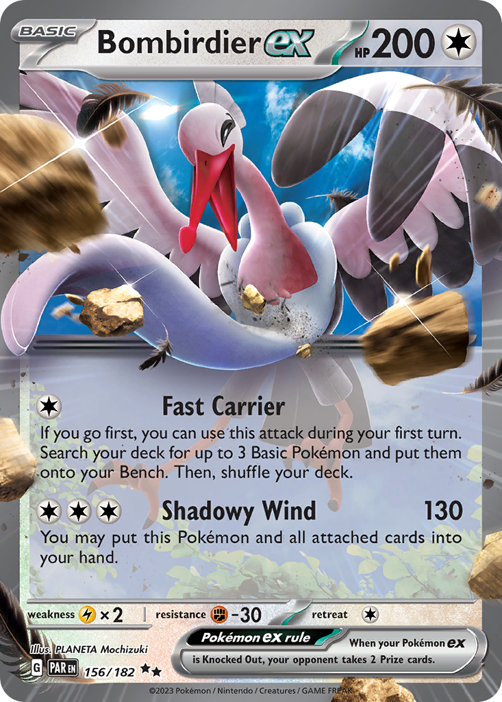 156/182 [SV4] Bombirdier ex - Double Rare