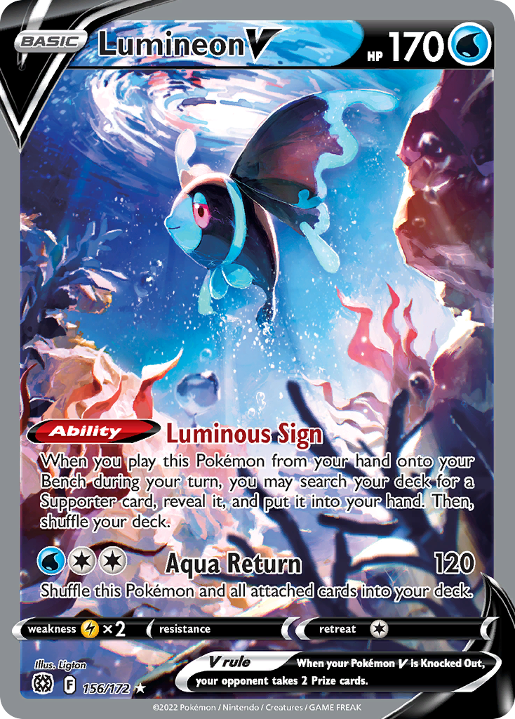 156/172 [BRS] Lumineon V - Rare Ultra