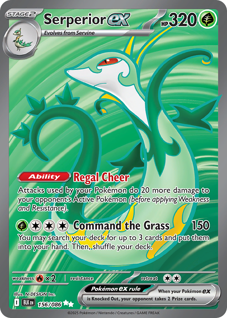 156/86 [BLK] Serperior ex - Ultra Rare