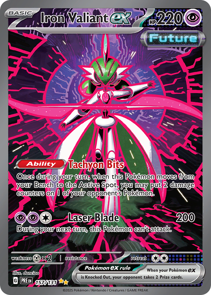 157/131 [PRE] Iron Valiant ex - Special Illustration Rare