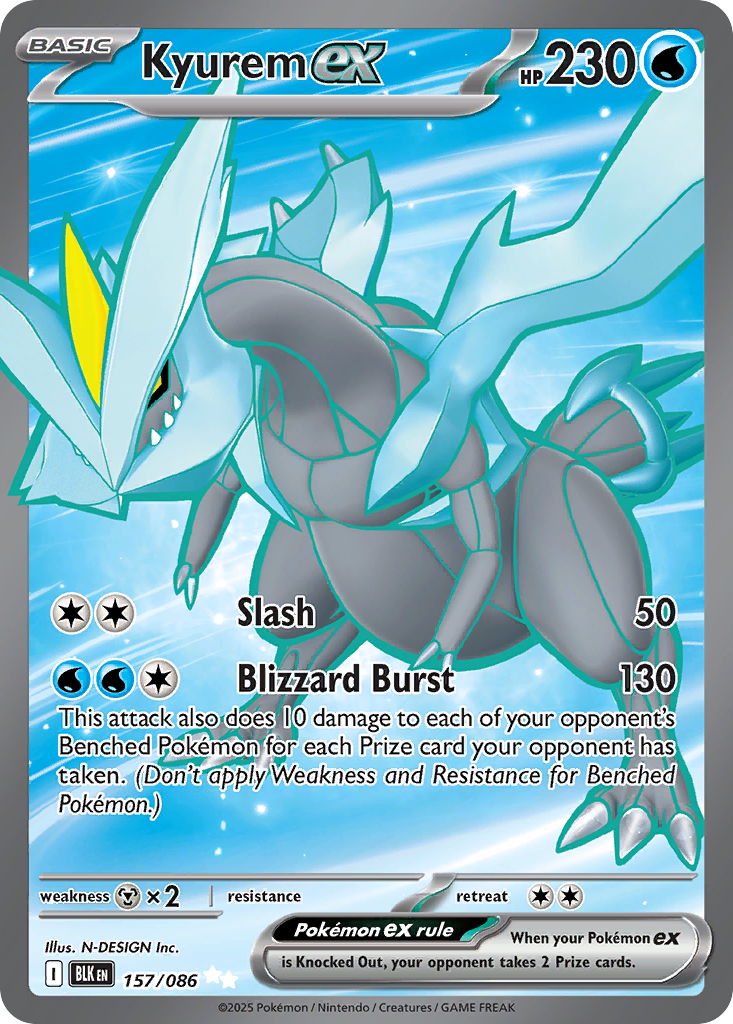 157/86 [BLK] Kyurem ex - Ultra Rare