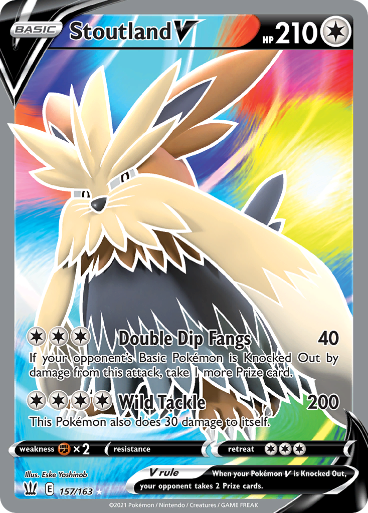 157/163 [BST] Stoutland V - Rare Ultra