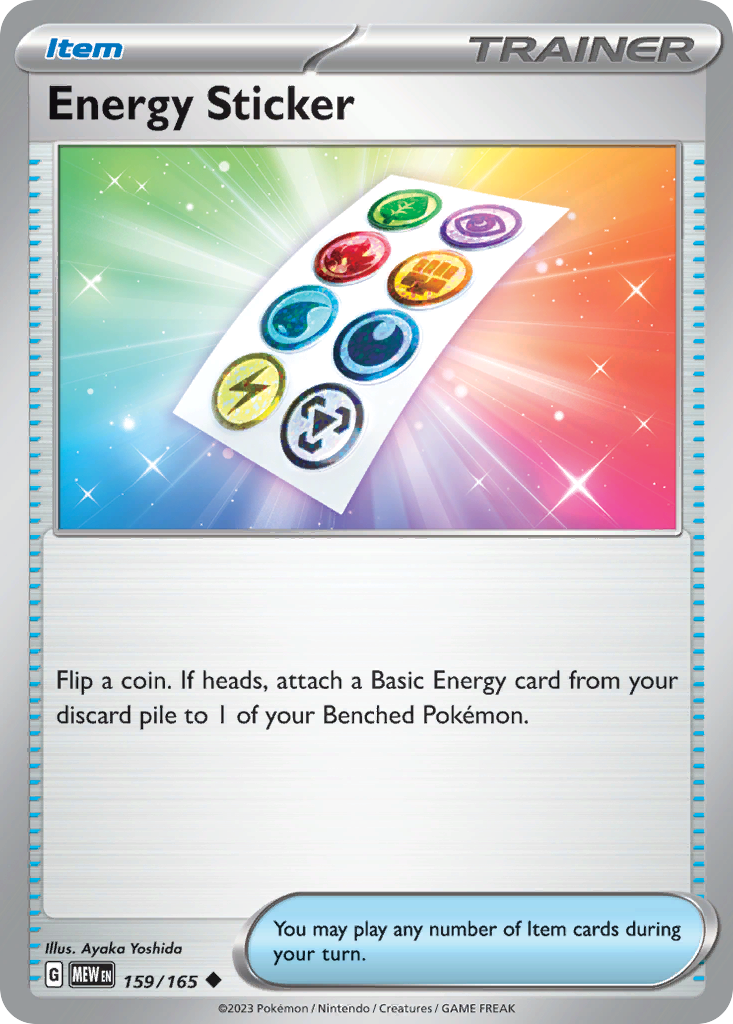 159/165 [SV3PT5] Energy Sticker - Uncommon