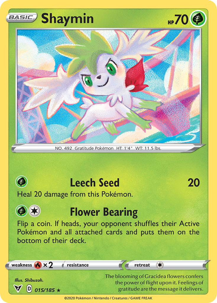 15/185 [VIV] Shaymin - Rare Holo