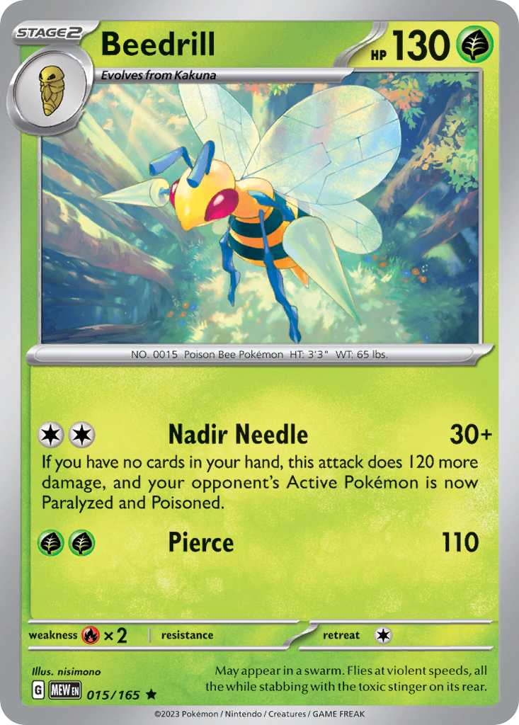 15/165 [SV3PT5] Beedrill - Rare