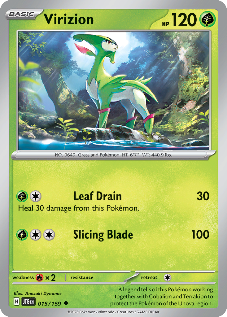 15/159 [JTG] Virizion - Uncommon