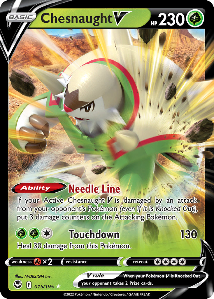 15/195 [SIT] Chesnaught V - Rare Holo V