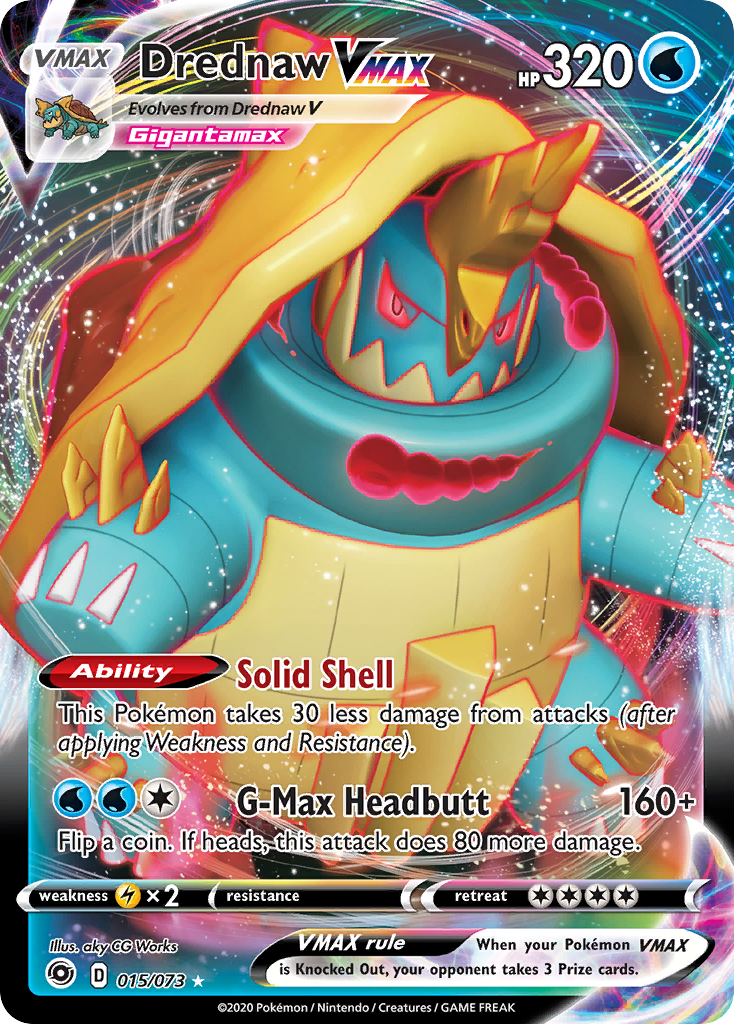 15/73 [CPA] Drednaw VMAX - Rare Holo VMAX