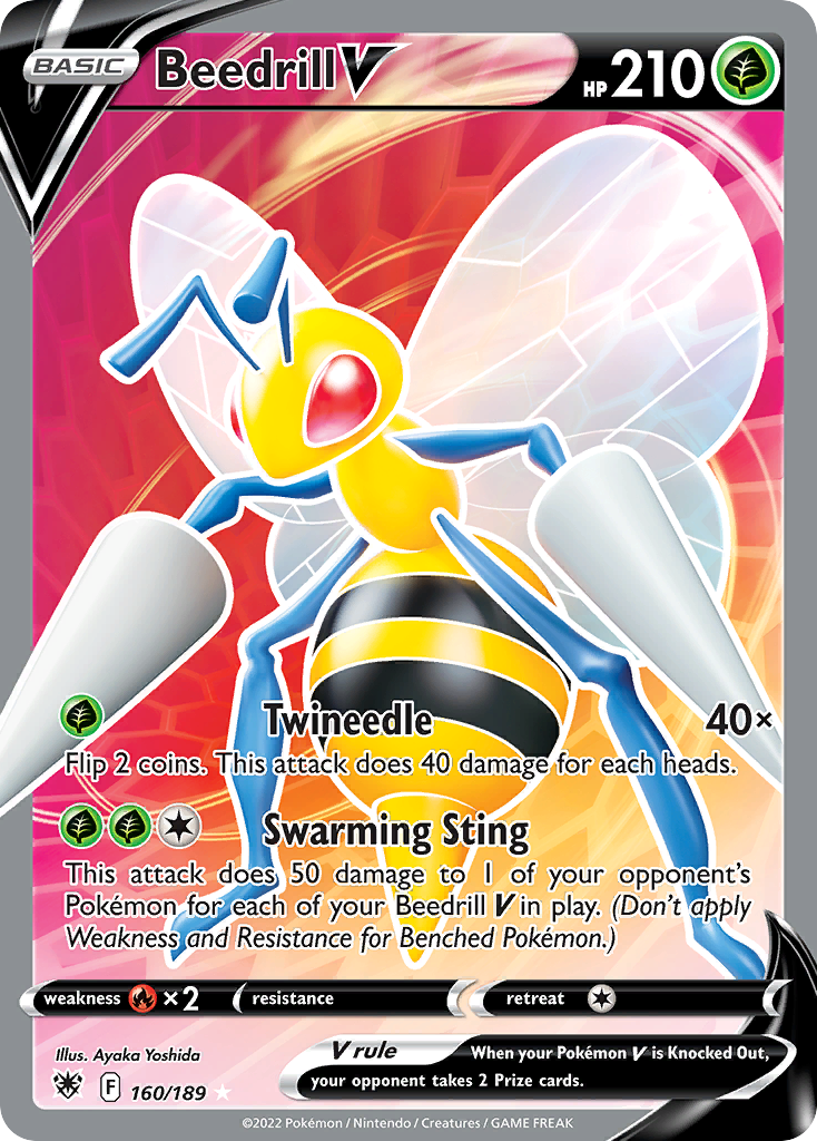 160/189 [ASR] Beedrill V - Rare Ultra