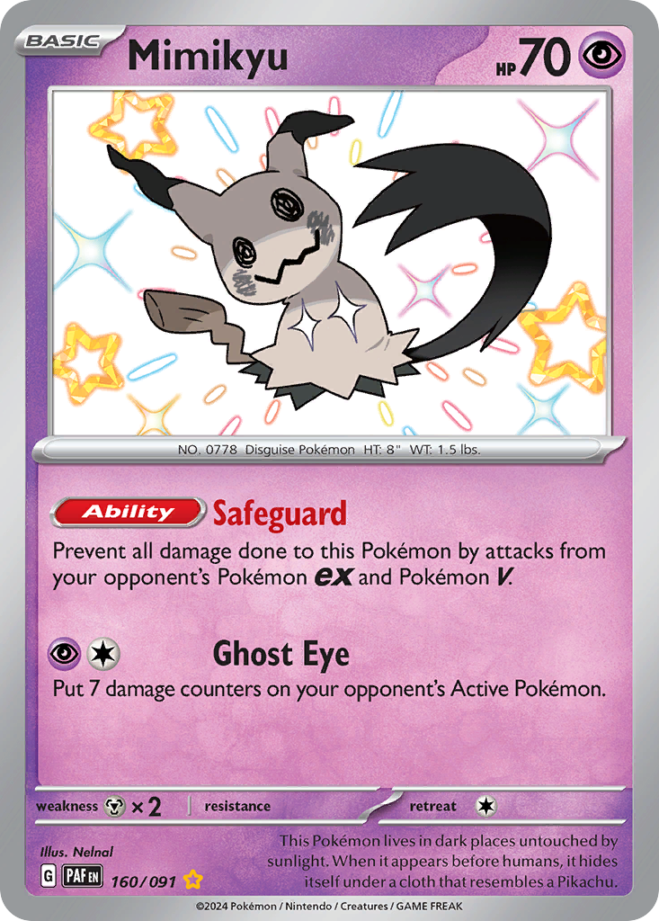160/91 [SV4PT5] Mimikyu - Shiny Rare