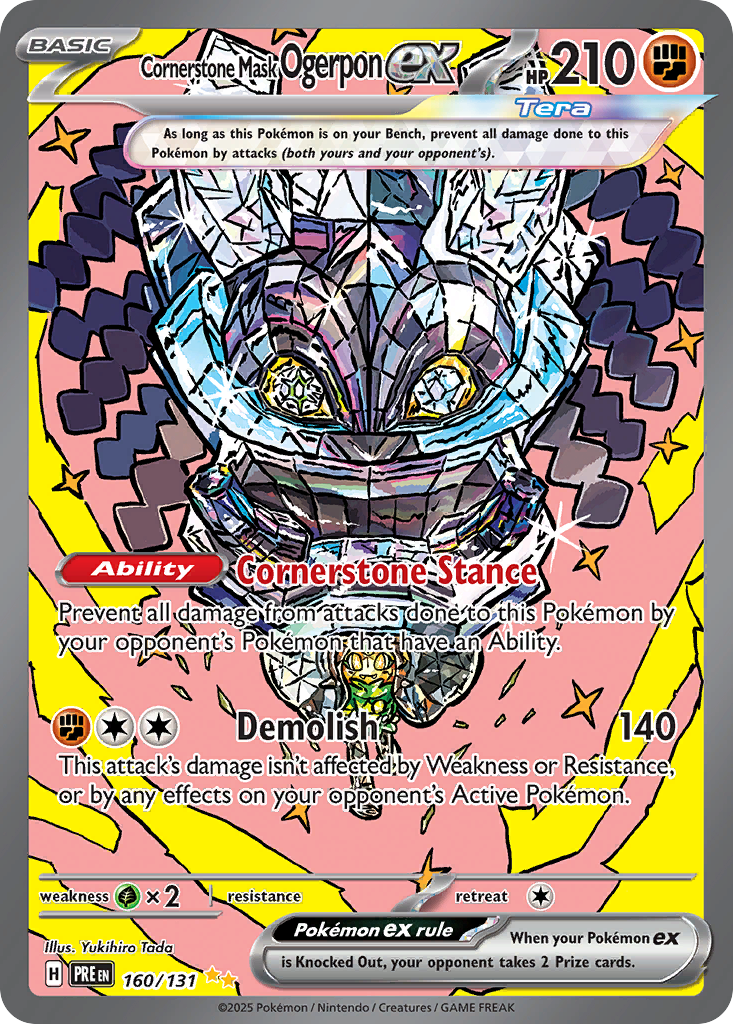160/131 [PRE] Cornerstone Mask Ogerpon ex - Special Illustration Rare