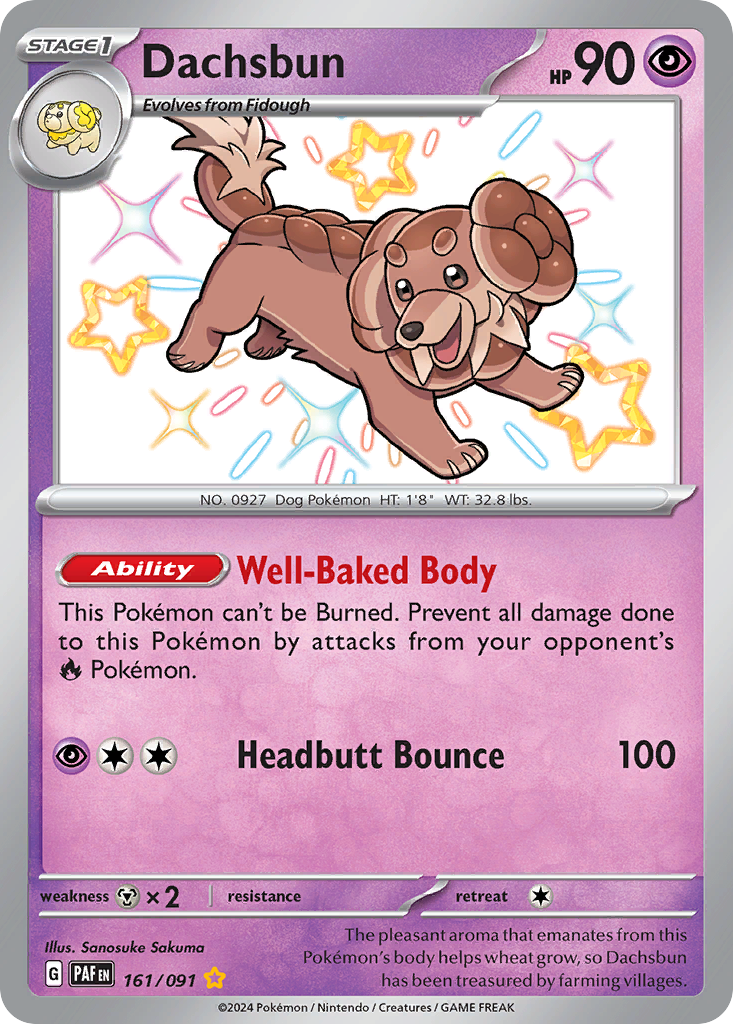 161/91 [SV4PT5] Dachsbun - Shiny Rare