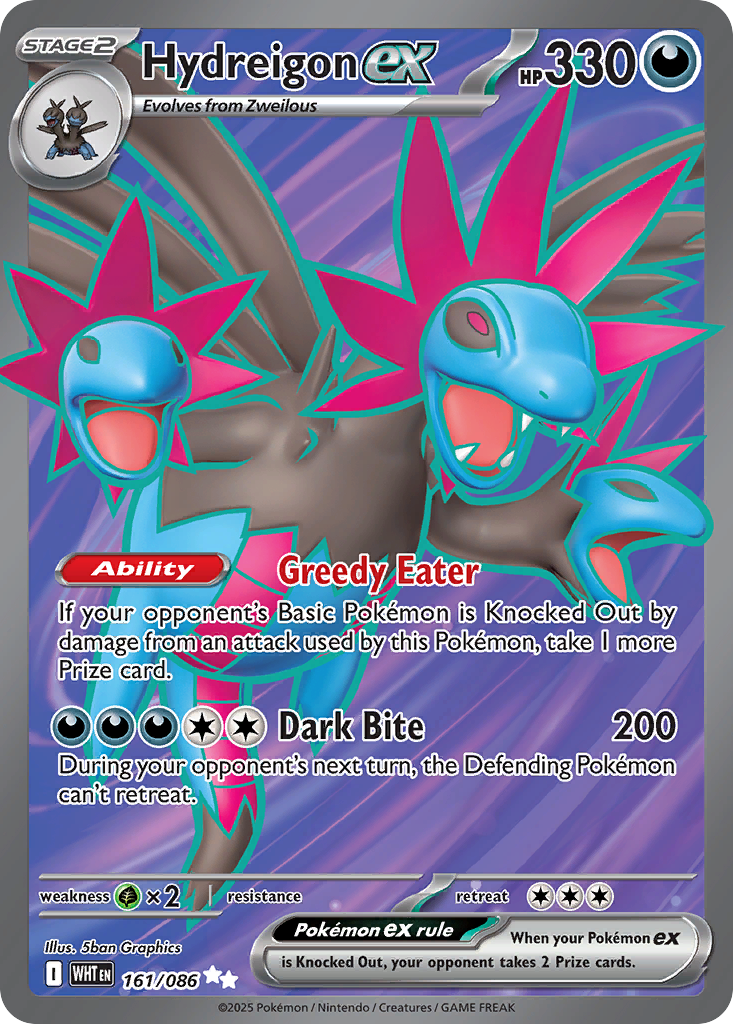 161/86 [WHT] Hydreigon ex - Ultra Rare