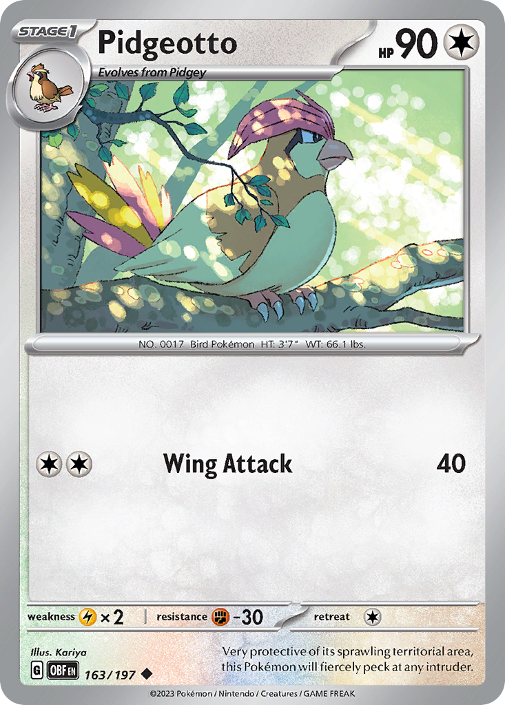 163/197 [SV3] Pidgeotto - Uncommon