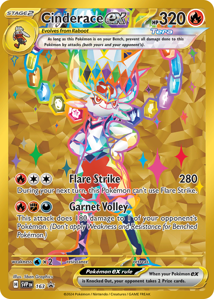163/215 [PR-SV] Cinderace ex - Promo