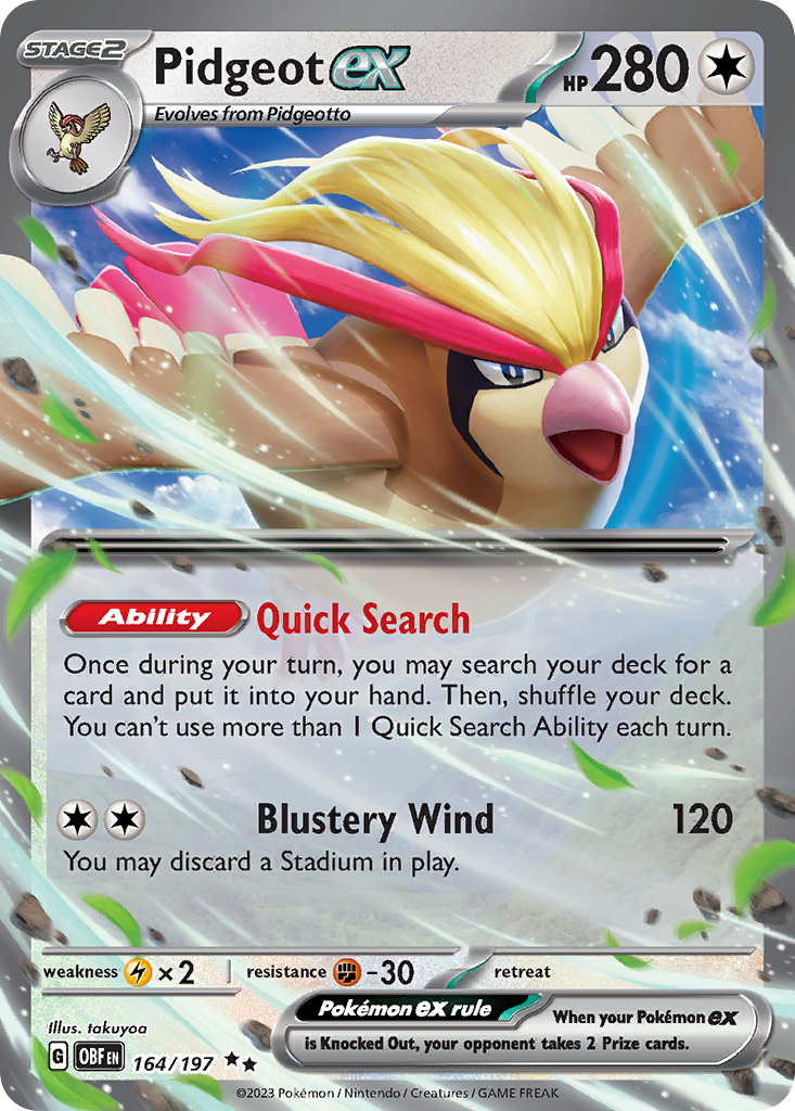 164/197 [SV3] Pidgeot ex - Double Rare