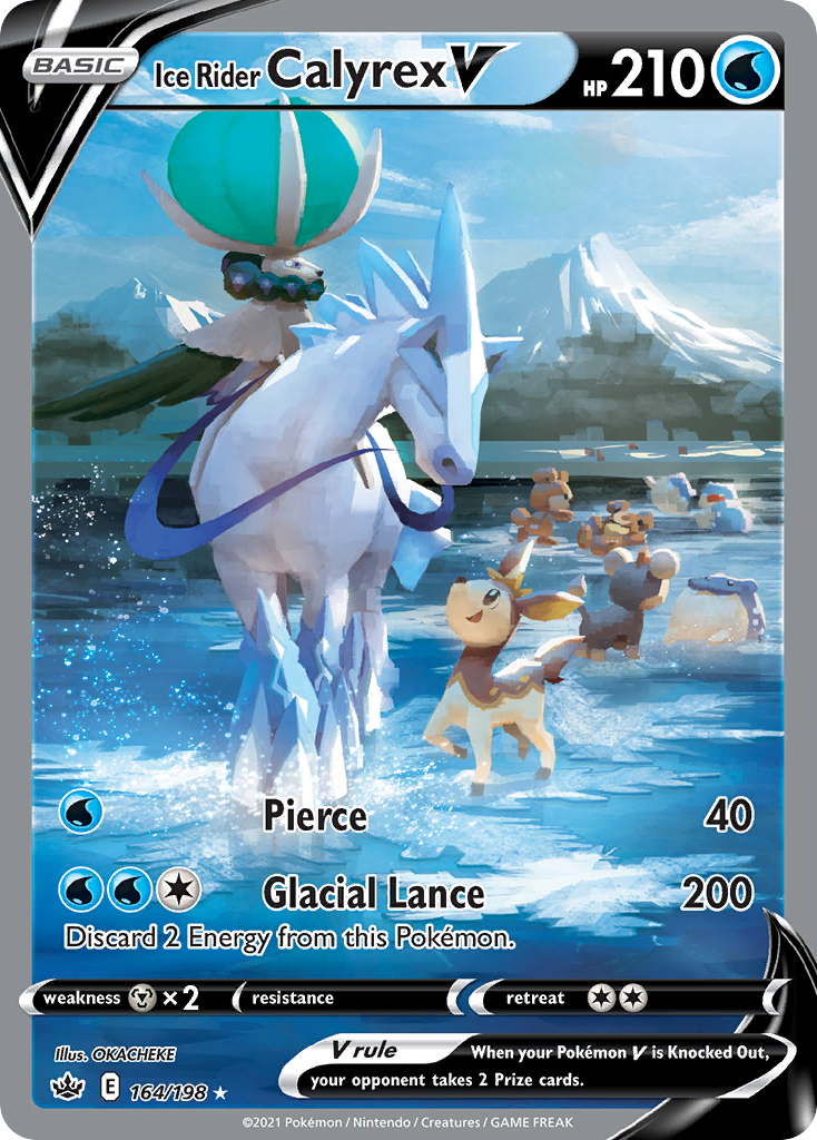 164/198 [CRE] Ice Rider Calyrex V - Rare Ultra