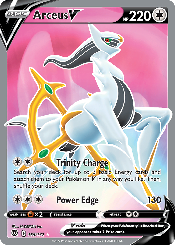 165/172 [BRS] Arceus V - Rare Ultra