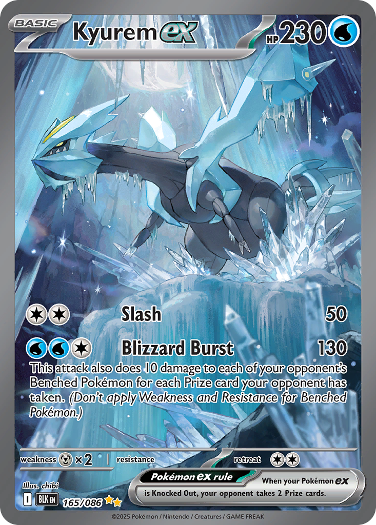 165/86 [BLK] Kyurem ex - Special Illustration Rare