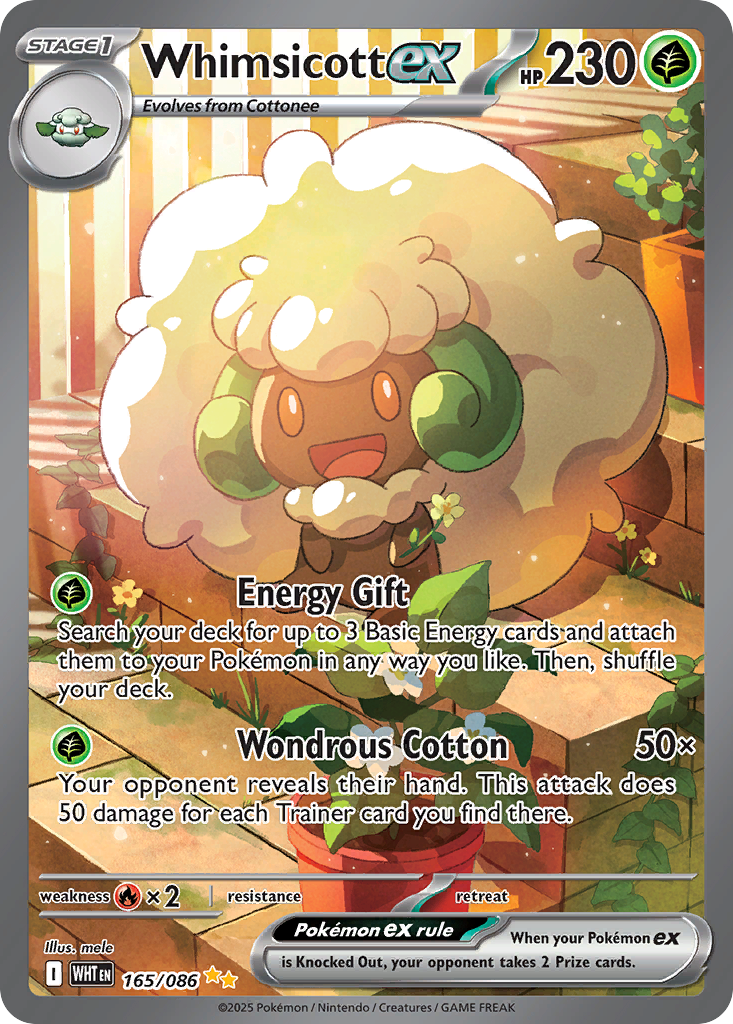 165/86 [WHT] Whimsicott ex - Special Illustration Rare