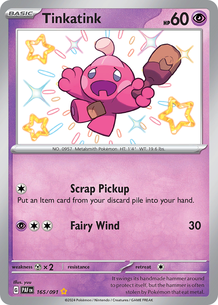 165/91 [SV4PT5] Tinkatink - Shiny Rare